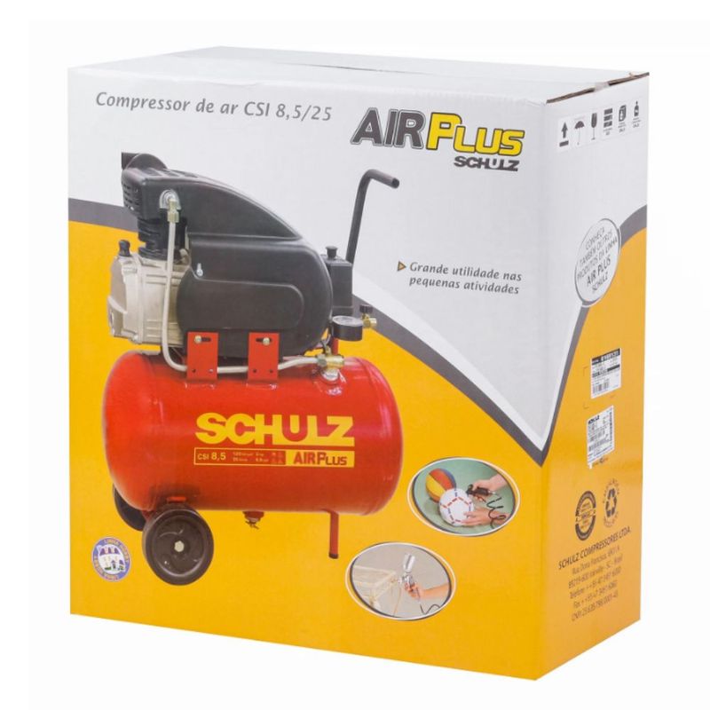 Compressor-de-Ar-Air-Plus-CSI-25L-85pcm-127V