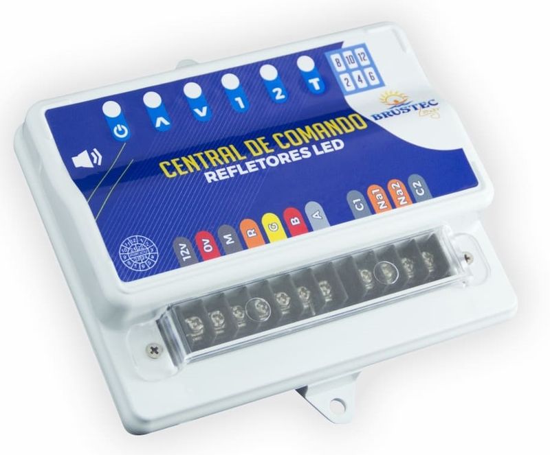 Caixa-de-Comando-Led-com-timer-Piscina-Brustec