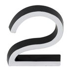 Numero-2-Plastico-Preto-Cromado-8cm