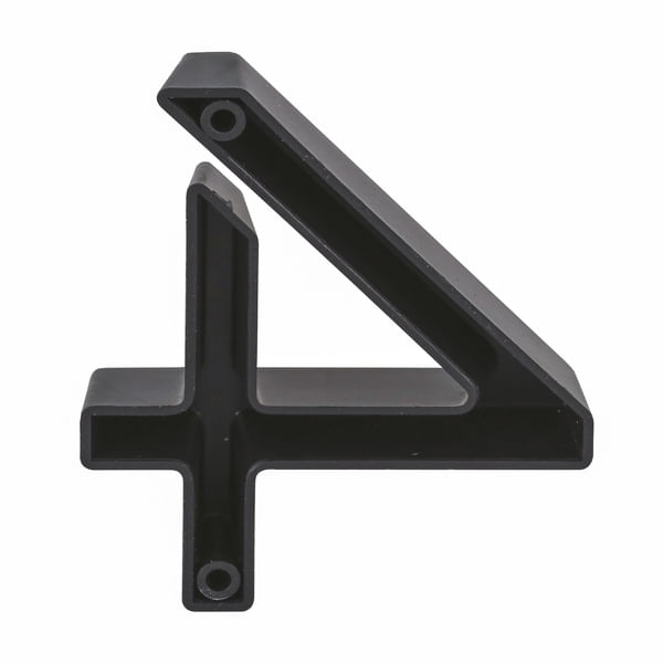 Numero-4-Plastico-Preto-Cromado-8cm