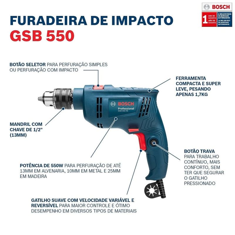 Furadeira-de-Impacto-1-2---13mm--550W-GSB550RE-c-14-brocas-127V-Bosch