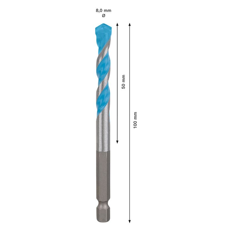 Broca-Multimateriais-8x50x100mm-HEX-9-Bosch