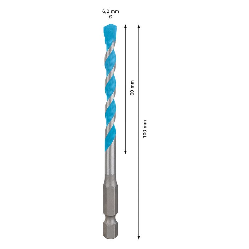 Broca-Multimateriais-6x60x100mm-HEX-9-Bosch