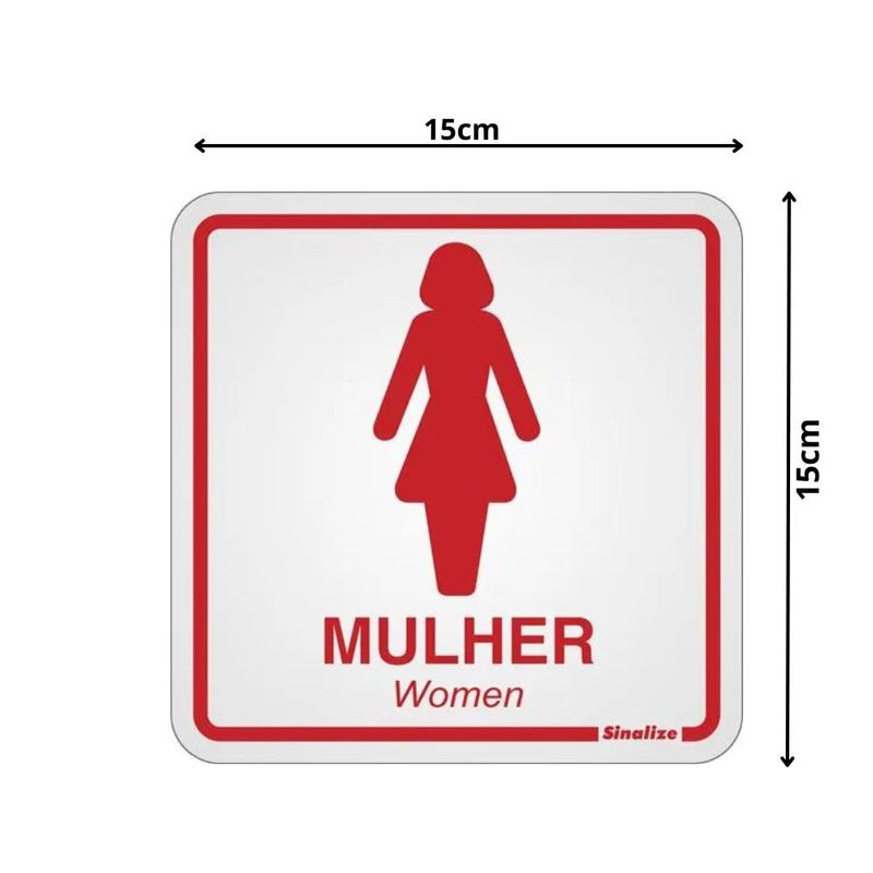 Placa-Banheiro-Feminino-15x15cm-em-Aluminio