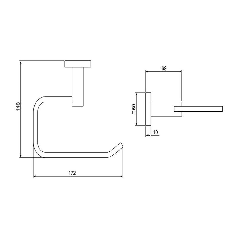 Porta-Toalha-de-Rosto-Reto-Square-1010-Gold-Fosco