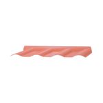 Cumeeira-Espigao-Inferior-PVC-Articulada-Terracota-81x29cm-Afort