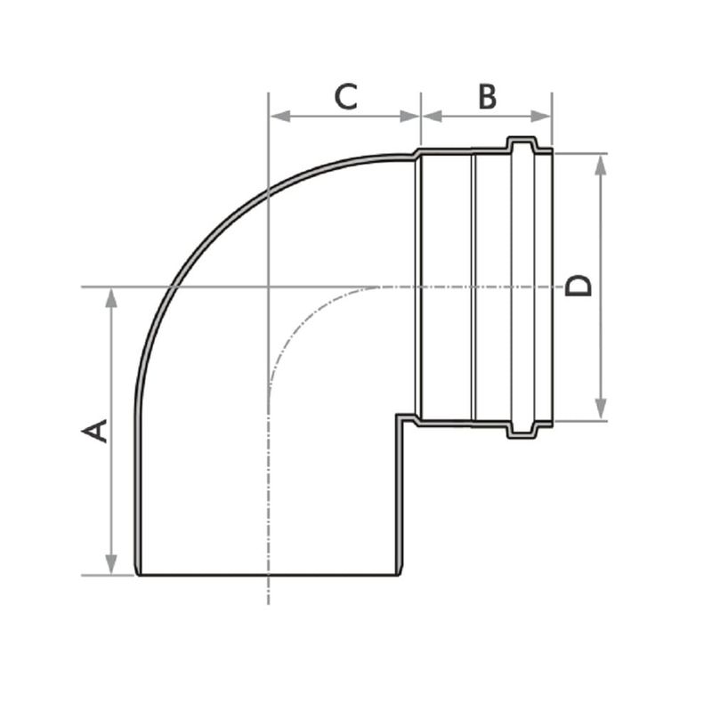 Joelho-90-Esgoto-Serie-Normal-PVC-DN-150-Fortlev