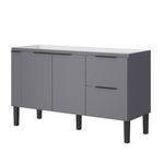 Gabinete-para-Cozinha-Cisne-145x85x52cm-MDP-MDF-Cinza