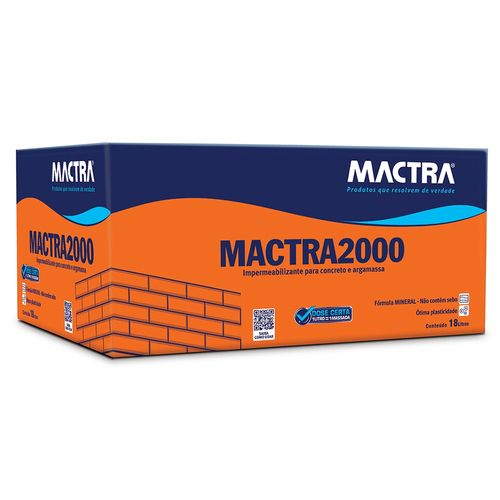 Aditivo Impermeabilizante para Argamassa e Reboco Mactra 2000 18L