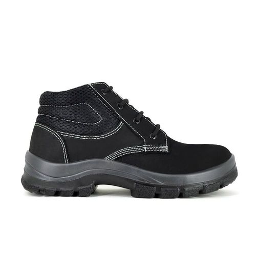 Bota Nobuck Preta Bico Composite Ca45560 N38 Palmilhado