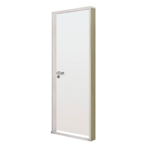 Kit Porta Lisa Colméia Branco Bt 10 MDF Regulável Esquerdo 215x74cm