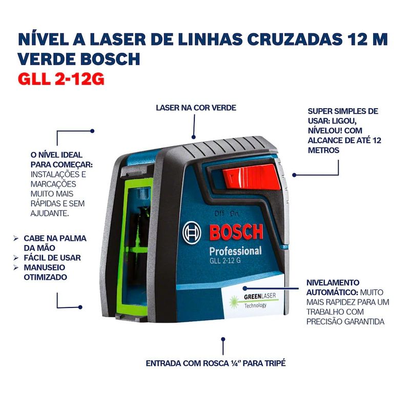 Nivel-a-Laser-Verde-12-metros-GLL-2-12G-Bosch