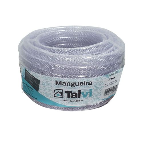 Mangueira Reforçada PVC 1/2" Transparente Taivi