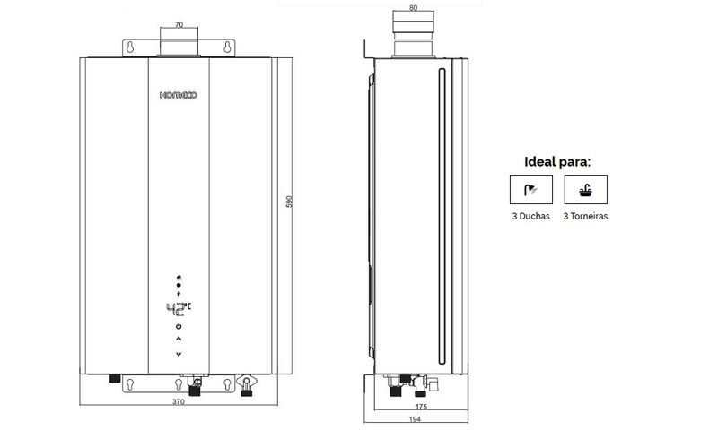 Aquecedor-de-Agua-a-Gas-GN-36L-Home-Branco-Digital-Bivolt-Komeco