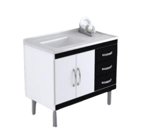 Gabinete para Cozinha Beijing Preto 95,2cm