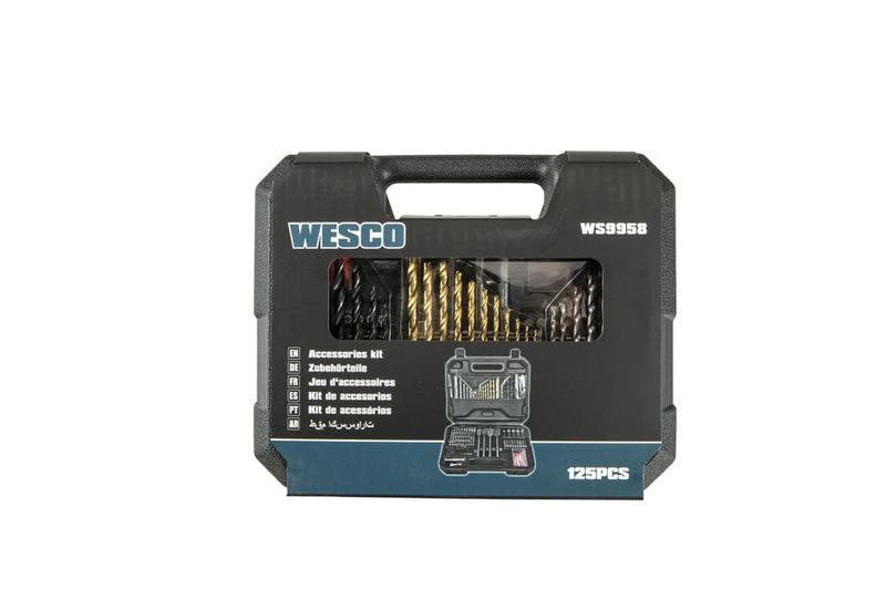 Kit-de-Brocas-e-Bits-Com-125-Pecas-WS9958-Wesco