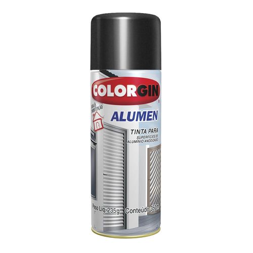 Tinta Spray Alumen Preto 350ml Colorgin