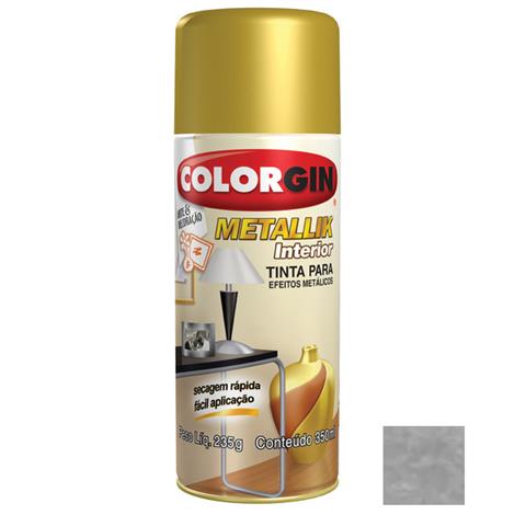 Tinta Spray Metallik Dourado 350ml Colorgin