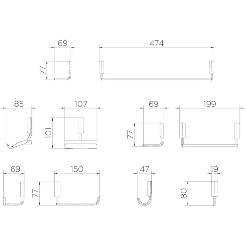 Kit-Acessorios-para-Fixar-Inox-Idea-com-5-pecas-Cromado