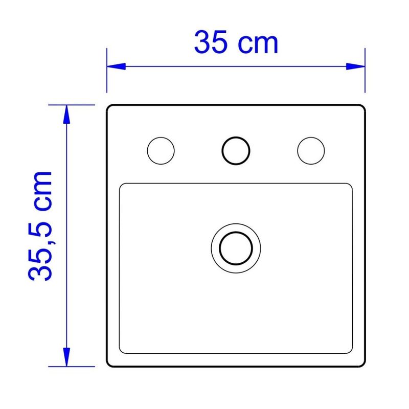 Cuba-de-Apoio-Quadrada-Preta-35cm-Louca-Icasa-ICA12-12