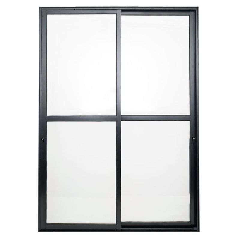 Porta-de-Correr-2-Folhas-Linha-Max-Aluminio-Preto-210x120cm