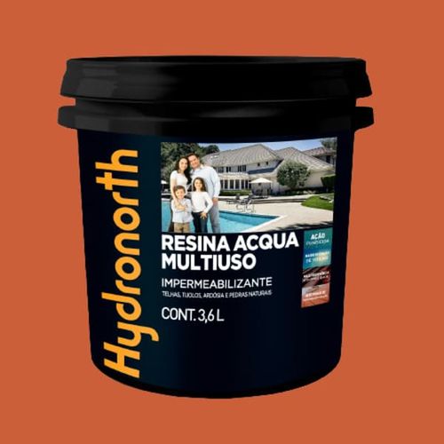 Resina Multiuso Acqua Brilhante Cerâmica Telha 3,6L Hydronorth