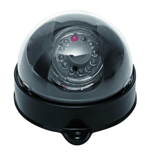 Câmera Falsa Led Mini Dome 3 Polegadas Preta Bivolt