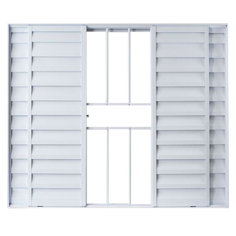 Veneziana-6-Folhas-Central-Vlis-Aluminio-Branco-com-Grade-100x150cm