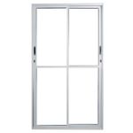 Porta-de-Correr-2-Folhas-Vlis-Aluminio-Branco-Direito-210x150cm