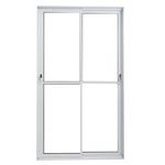 Porta-de-Correr-2-Folhas-Vlis-Aluminio-Branco-Direito-210x150cm