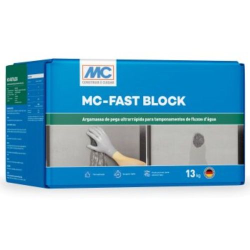 Argamassa Ultrarrápida Tamponamento Mc Fast Block 13Kg Mc Bauchemie