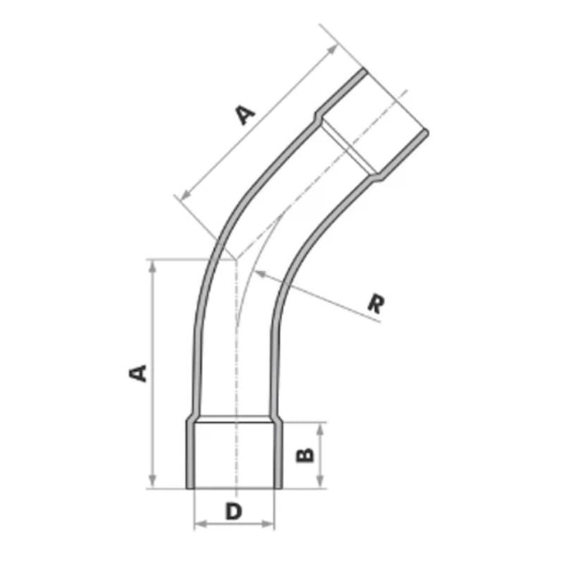 Curva-45-Soldavel-PVC-25mm-Fortlev