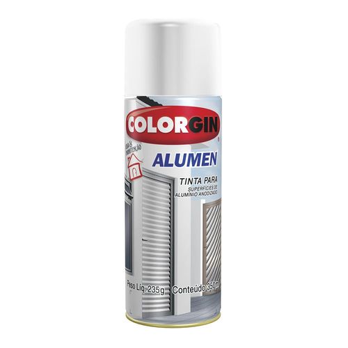 Tinta Spray Alumen Branco 350ml Colorgin