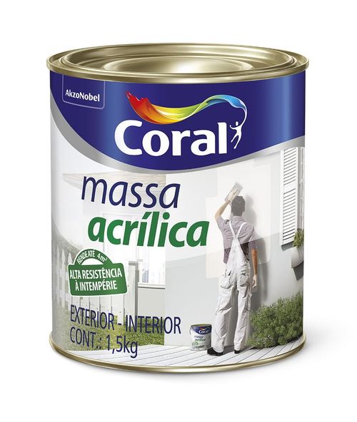 Massa Acrílica 1,5Kg Coral