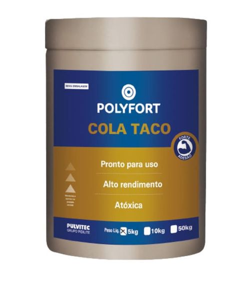 Cola Taco Polyfort Branco 5Kg Pulvitec