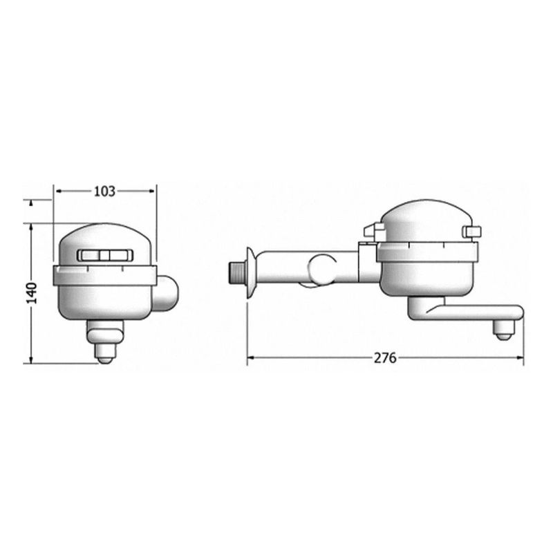 Torneira-Eletrica-Clean-de-Parede-Branca-Lorenzetti-220V-5500W