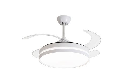 Ventilador de Teto Retrátil Isis Branco LED Controle Remoto Bivolt