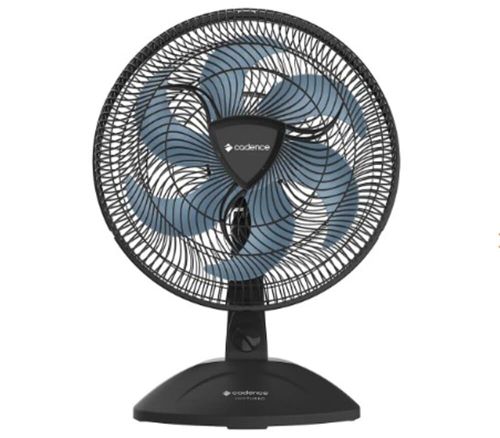 Ventilador de Mesa Eros Turbo Preto com 6 Pás 40cm 126W 220V