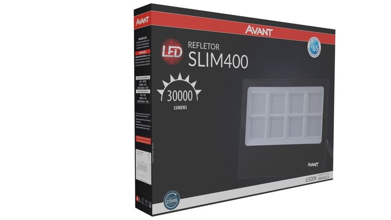 Refletor-de-LED-Slim-400W-IP65-30000-Lumens-Luz-Branca