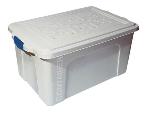 Caixa Plástica Organizadora Container OR07 70L até 35Kg Branca