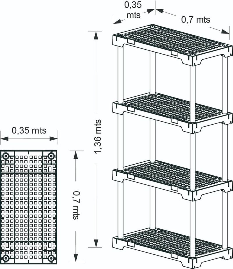 Estante-Plastica-Poly-Eco4---4-Prateleiras-Preto-70x35X127cm