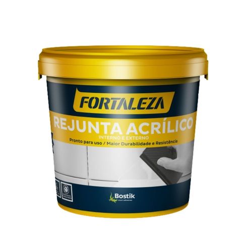 Rejunte Acrílico Cinza Platina 1kg Fortaleza