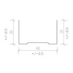 Guia-para-Drywall-Aco-Galvanizado-48x35mm-3m-Multiperfil