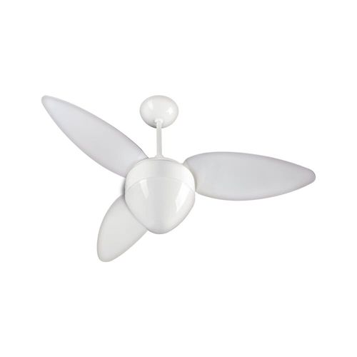 Ventilador de Teto Aires Branco 2 Lâmpadas Controle Parede 127V