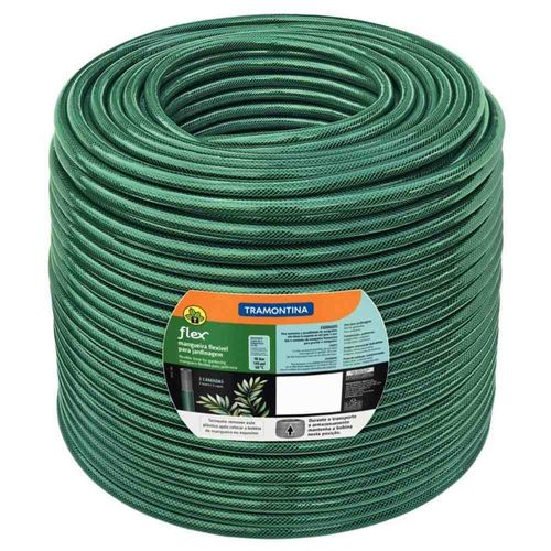 Mangueira para Jardim Flexível 5/8" 3 Camadas PVC 100m Tramontina