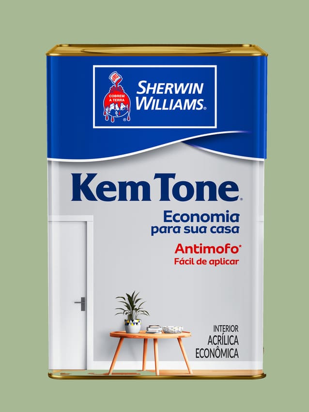 Tinta-Economica-Acrilica-Fosco-Kemtone-Verde-Kiwi-18L