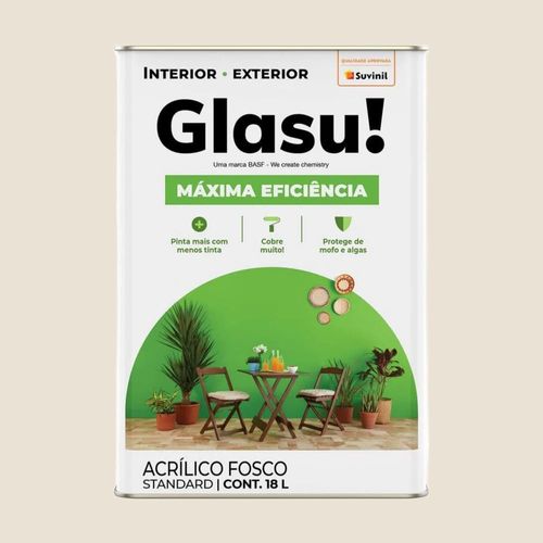 Tinta Standard Acrílica Fosco Glasu Algodão Egípcio 18L Suvinil