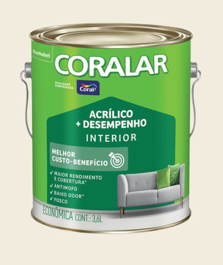 Tinta-Economica-Acrilica-Fosco---Desempenho-Branco-36L-Coralar