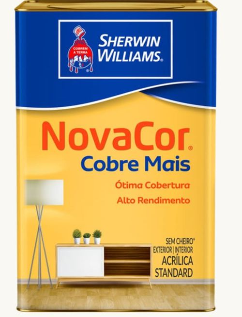 Tinta Standard Acrílica Fosco Novacor Cobre Mais Branco 18L