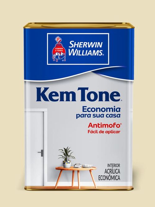 Tinta Econômica Acrílica Fosco Kemtone Marfim 18L